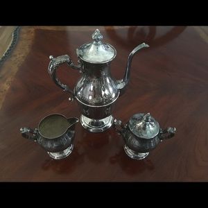 3 Piece Vintage Silver tea set